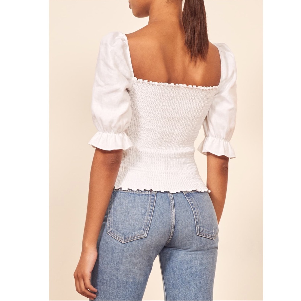 🆕 Reformation clementine linen top - Picture 3 of 6